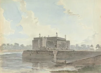 Verwoest Paleis bij een Rivier