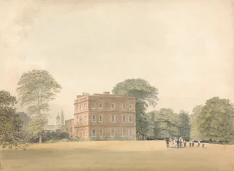Zijaanzicht van Ayot House, Hertfordshire