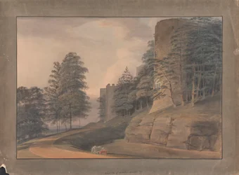 Westkant van Ludlow Castle