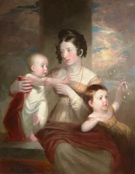 Portret van mevrouw Morse en twee kinderen 1824