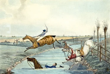 Tweede mijl, uit Steeplechasing (gegraveerd door Charles Hunt)