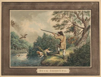 Jacht, schieten enz. [reeks van zes]: 1. Eendenjacht
