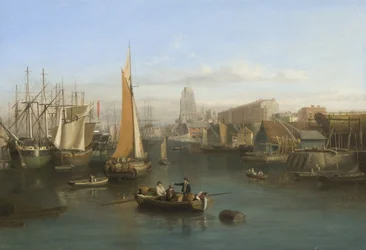 St Mary Redcliffe en Redcliffe Parade vanaf Prince Street Bridge