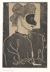 Gemaskerde vrouw