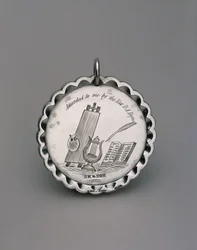 Borduurmedaille, ca. 1850 (zilver)