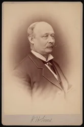 Portret van J.H. Sims, Tussen 1876 en 1880
