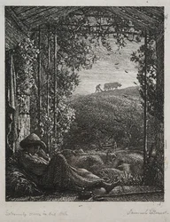 De slapende herder, 1857