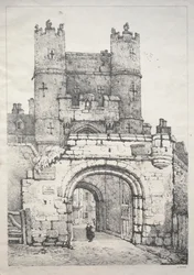 Een Serie Oude Gebouwen en Landelijke Huisjes in het Noorden van Engeland: In York, Middeleeuwse Poort