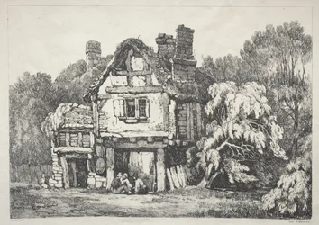 Een Serie Oude Gebouwen en Landelijke Huisjes in het Noorden van Engeland: Bij Ashbourn