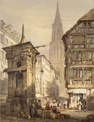 Een uitzicht in Straatsburg (1822)