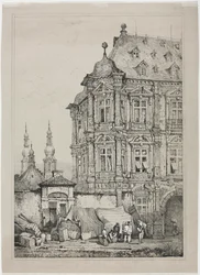 Kasteel van Martinsburg, Mainz, Duitsland, 1833