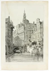 Hotel de Ville, Utrecht, uit Facsimiles van Schetsen gemaakt in Vlaanderen en Duitsland