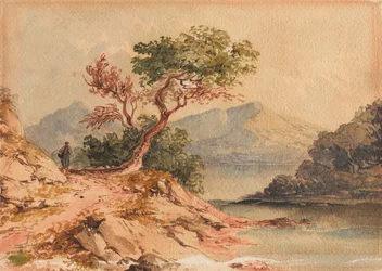 Landschap met figuur