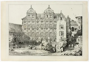 Deel van het kasteel in Heidelberg
