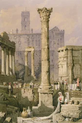 Uitzicht op het Forum, Rome