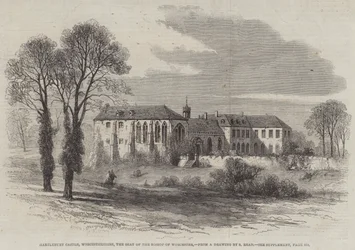 Kasteel Hartlebury, Worcestershire, de zetel van de bisschop van Worcester
