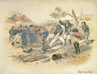 Macht versus Recht, c.1861 (aquarel)