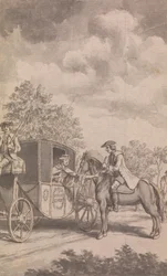 Een Illustratie voor de Newgate Kalender: Raby die een Vrouwensring Moeilijk te Verwijderen Vindt, Haar Vinger Afhakt, Bij Finchley