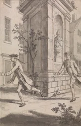 De Achtervolging (Waarschijnlijk een Ontwerp voor The Tyburn Chronicle)