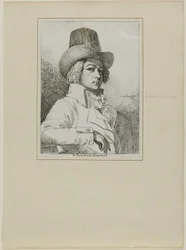 Portret van B. Reading, graveur
