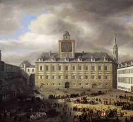 Hoofdplein binnen het keizerlijk kasteel in Wenen