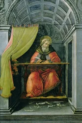 St. Augustinus in zijn cel