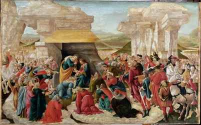 De Aanbidding der Wijzen (Onvoltooid schilderij, ca.1500)