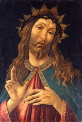 Italiaans:  Vir dolorum (Cristo benedicente) Man van Smarten