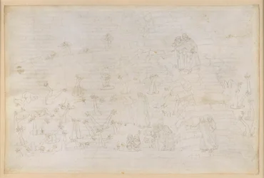 La Divina Commedia, Inferno XIX. Vergilius en Dante in de achtste cirkel van de hel (Malebolge), 3e bolgia: corrupte kerkelijke ambtsdragers, bestraffing van de simonisten