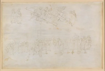 La Divina Commedia, Inferno XXIII. Vergilius en Dante in de achtste cirkel van de hel (Malebolge), 6e bolgia: de bestraffing van de huichelaars