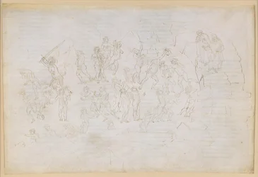 La Divina Commedia, Inferno XXVIII. Vergilius en Dante in de achtste cirkel van de hel (Malebolge), 9e bolgia: bestraffing van ketters en onruststokers; ontmoeting met Mohammed en Bertran de Born