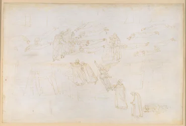 La Divina Commedia, Purgatorio XIX. De beklimming naar de vijfde ring van het vagevuur: Dantes droom over Siren; de boetedoening van de hebzuchtigen en de verkwisters; het gesprek met Hadrianus V.