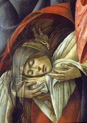 Bewening van de dode Christus, detail van Maria Magdalena, 1490-1500, detail van 44244