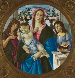 Madonna met het Kind, de heilige Johannes de Doper en een engel