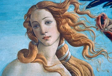 De geboorte van Venus, detail, ca. 1485