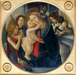 Madonna met Kind, jonge Sint Johannes de Doper en engelen