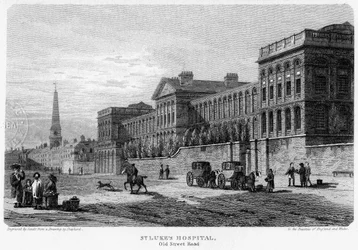 St. Lukes Ziekenhuis, Old Street, Finsbury, Londen, 1815