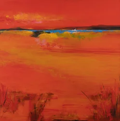 Earth Warming, 2022 (acrylverf op doek)