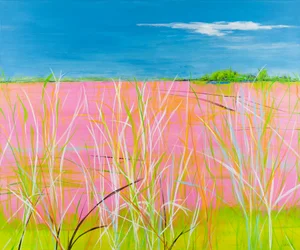 Roze rapsodie, 2022 (acryl op doek)