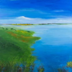 Opkomend water, 2022 (acrylverf op doek)