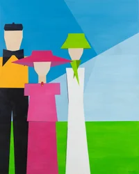 Zondagse wandeling, 2020 (acrylverf op doek)