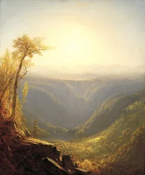 Een kloof in de bergen (Kauterskill Clove), 1862