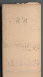Schetsboek, pagina 07: "Carter Mt (?) 28 augustus"