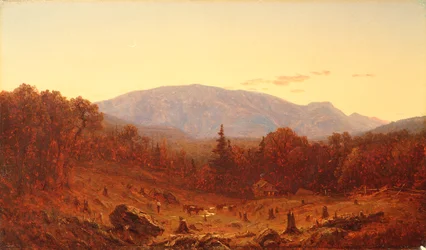 Schemering op Hunter Mountain