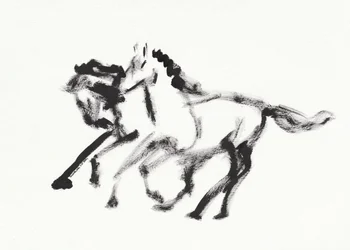 Dynamische rennende paarden