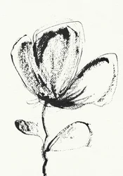 Expressieve inktbloem