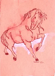 Majestueuze rode hengst