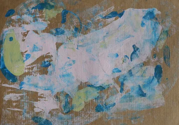 Zacht blauwgroen abstract