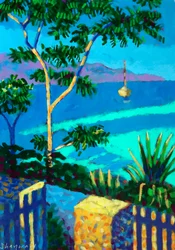La Mer # , 2022 (acryl op board)