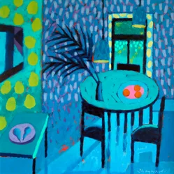Les Fruits # 1, 2023 (acryl op board)